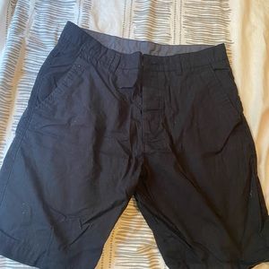 Black khaki shorts